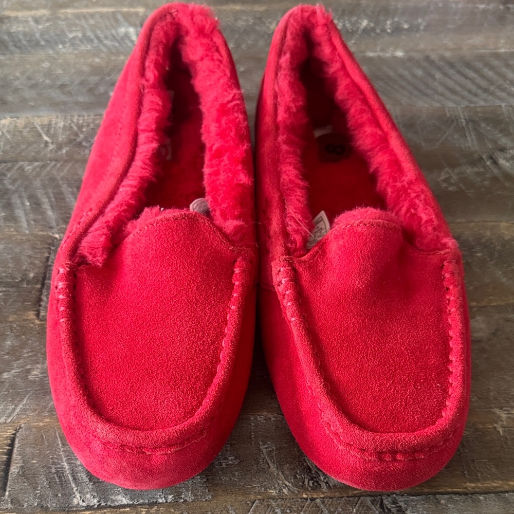 UGG Red Woman’s Slippers NWOT